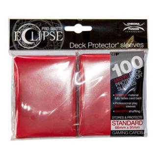 UP OA pmst100--red Pro Matte Standard Sleeves100 Red Ultra Pro Standard S 100 Sleeve pmst100--red 074427856045