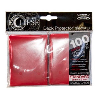 UP OA pmst100--red Pro Matte Standard Sleeves100 Red Ultra Pro Standard S 100 Sleeve pmst100--red 074427856045