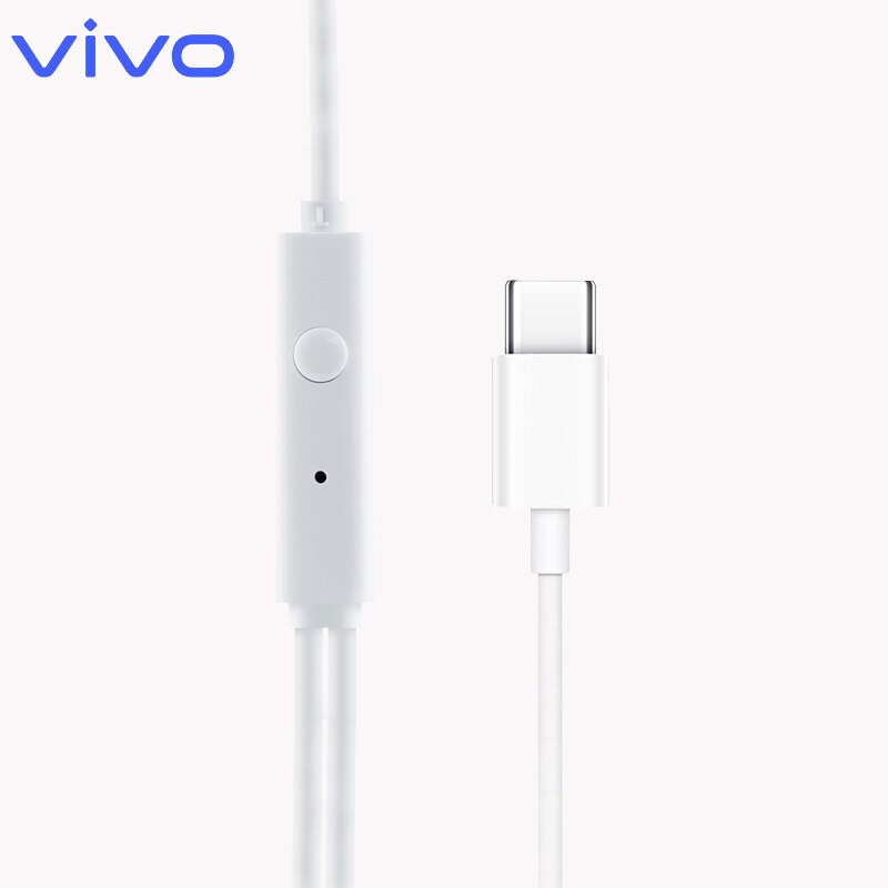 หูฟัง Vivo TypeC รุ่น X50 เสียงดี มีไมค์ คุยสายได้ แจ๊คTypeC หูฟังTYPE-C สำหรับรุ่น V20Pro V21 V23 V23E V25 Y76 X50Pro