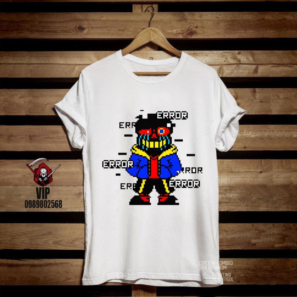 เสื้อยืดพิมพ์ลาย ERROR SANS UNDERTALES