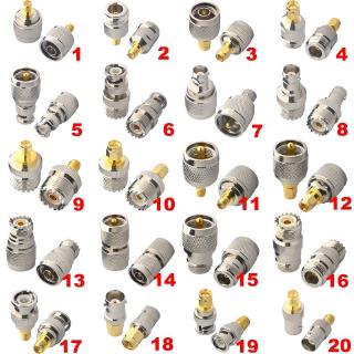 rf coaxial coax sma uhf n bnc อะแดปเตอร์เชื่อมต่อเสาอากาศ sma to n sma to bn uhf to n 2 ชิ้น