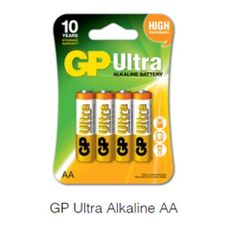 ถ่านอัลคาไลนื alkaline battery 2A/3A Pack8 ULtra GP(Hongkong) รับประกัน6เดือนอายุเก็บ8-10ปี