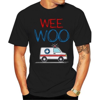 เสื้อเชิ้ต พิมพ์ลาย Wee Woo Ambulance Amr Ems Emt Paramedic เหมาะกับของขวัญ สําหรับผู้ชาย