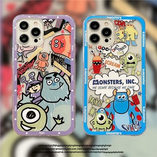 For iPhone 12 Pro Max 12 mini 11 Pro Max Xs Max XR X 7 8 Plus 6 6s Plus SE Monster Mike Big eyes Sulley Transparent Clear Soft Silicone Case