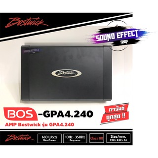 BOSTWICK รุ่น BOS-GPA4.240 4CH CLASS ABเพาเวอร์แอมป์ติดรถยนต์