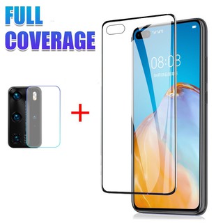 2 Pcs เต็มจอ ฟิล์มกระจก for Huawei Nova 7i 5T 3i P40 P30 Huawei Y9 Prime 2019 Y9S Y7P Y6P Y5P ฟิล์มกระจกเลนส์กล้อง Screen Protector ป้องกันหน้าจอกระจก