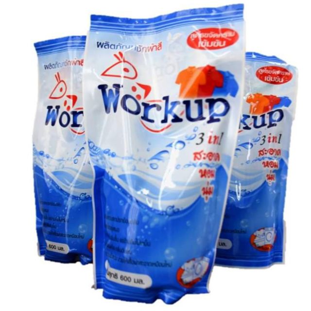 น้ำยาซักผ้าเวิร์คอัพ Workup สูตรเข้มข้น กลิ่นหอม สะอาด มาตรฐานสูง เกรดโรงพยาบาล