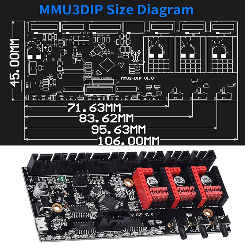 BIGTREETECH BTT MMU2 DIP V1.0 ule Support 5 Color Printing #8