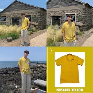 S1: เสื้อเชิ้ตเกาหลี แขนสั้น สีพื้น มีไซซ์ M L XL XXL ชาย/หญิงใส่ได้ คุณภาพดี