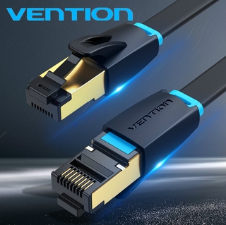 Vention Cat8 สายเคเบิ้ลอีเธอร์เน็ต Sstp 40 Gbps ความเร็วสูง Cat8 Rj45 สาย Lan Patch สําหรับ Router Modem Pc Rj45