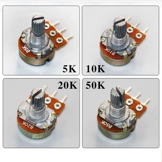 VR Volume 5k 10k 20k 50k 100k วีอาร์ปรับค่าได้ ปรีแอมป์ amplifier วอลลุ่ม 3 ขา ชั้นเดียว