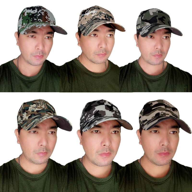 หมวกแก๊ปลายทหาร หมวกลายพราง