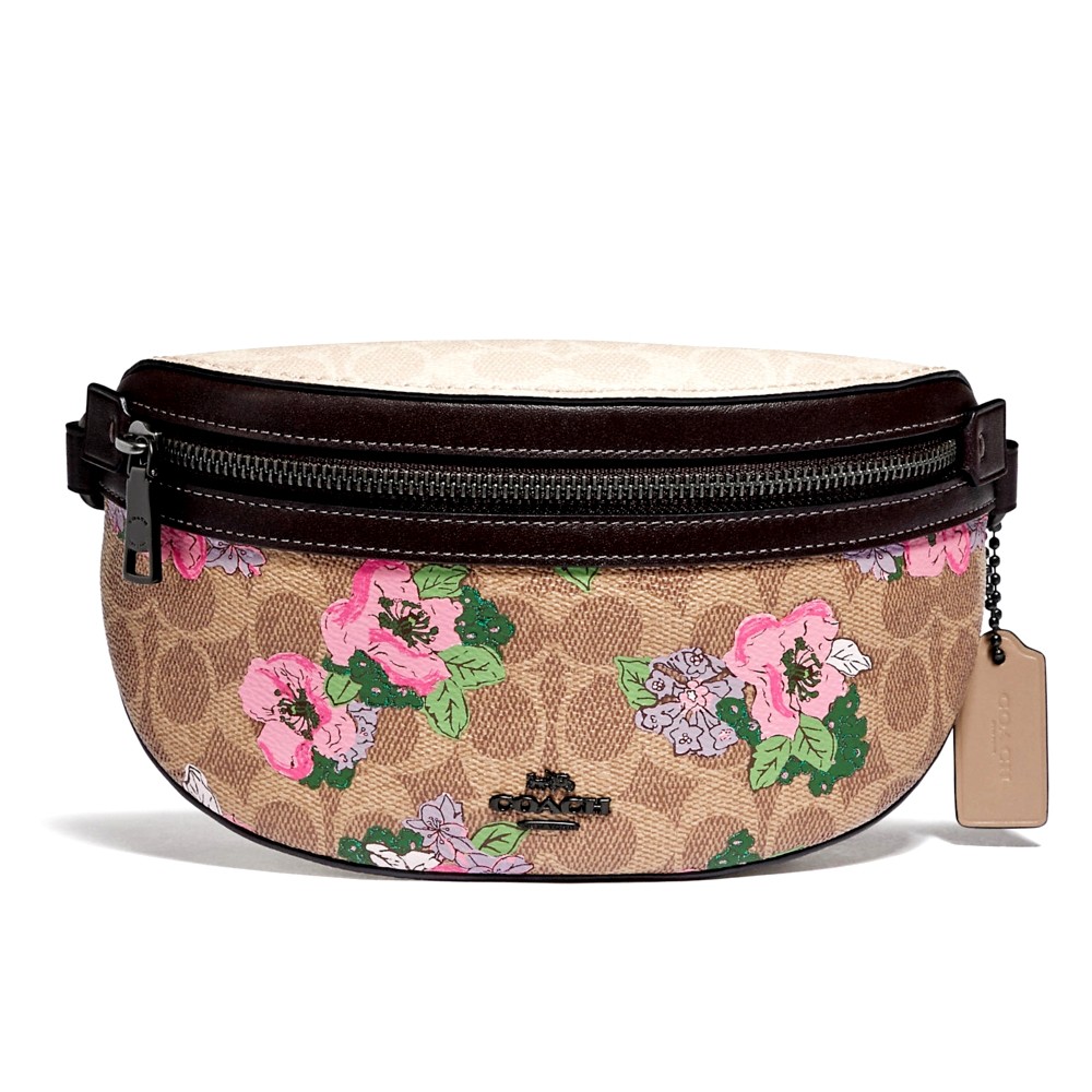 coach floral belt bag