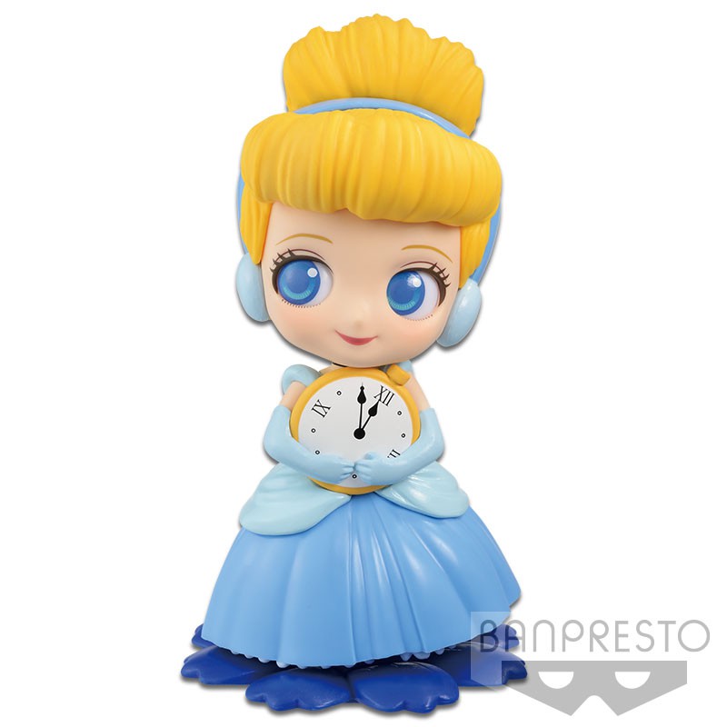 Qposket Sweetiny Cinderella ซินเดอเรลล่า ฟิกเกอร์ ตุ๊กตา โมเดล เจ้าหญิงดิสนีย์ ของแท้ ญี่ปุ่น Disney นาฬิกา princess