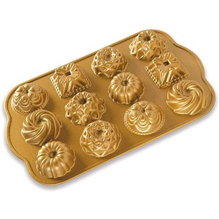 Pre order Nordic Ware Charms Cast Bundt Pan, 1.2 Cup Capacity, Gold(รอสินค้า15วัน)นำเข้าUSA