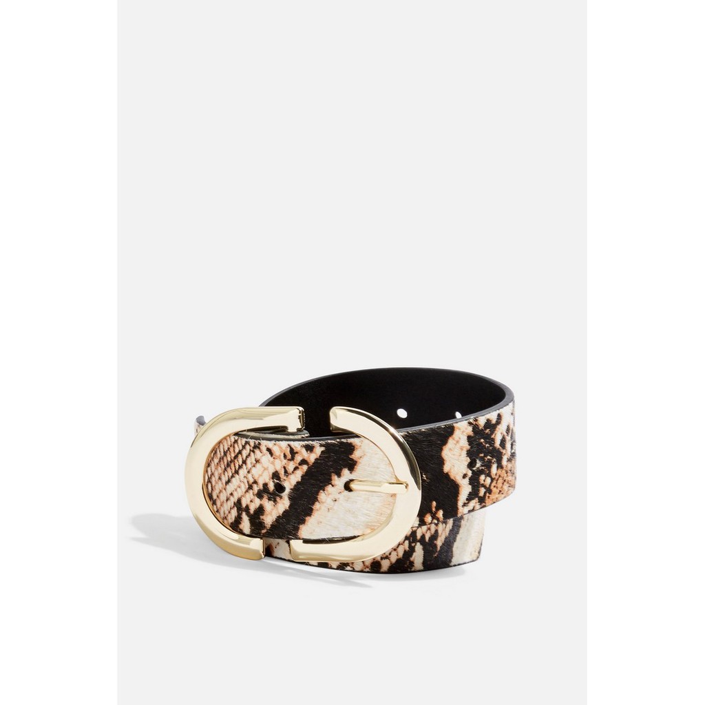 TOPSHOP เข็มขัด Snake Print Logo รุ่น 19X02RMUL หลากสี