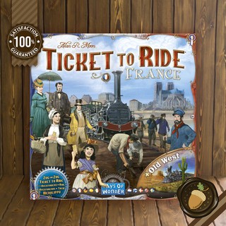 Ticket to Ride: France/Old West Map 6 บอร์ดเกม คู่มือภาษาอังกฤษ