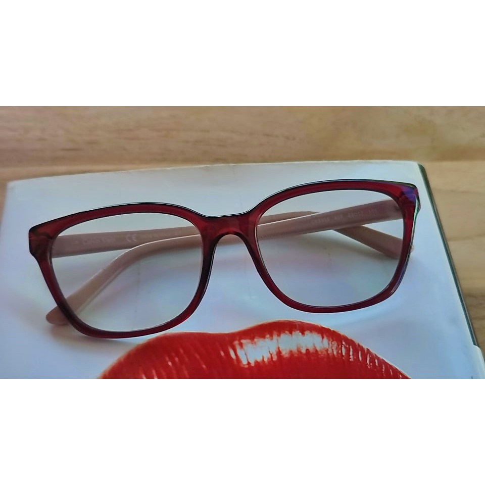 Calvin Klein CK5958 607 made in Italy Designer Eyeglasses 52-17-135mm Wine Color FRAME กรอบแว่นของแท้มือสอง ทรงสวยๆ