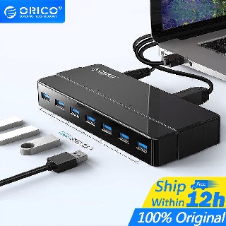 ORICO USB Hub with Power Adpter 4/7 Ports พอร์ต usb 3 . 0 hub กับอะแดปเตอร์ 12v usb splitter otg สําหรับเดสก์ท็อปแล็ปท็อปคอมพิวเตอร์ (H7928-U3)