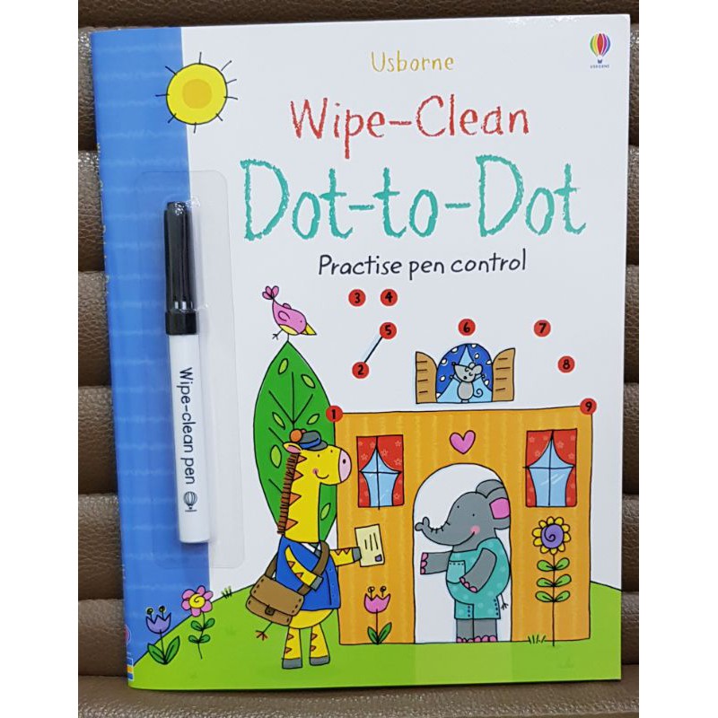 Wipe-clean dot to dot book