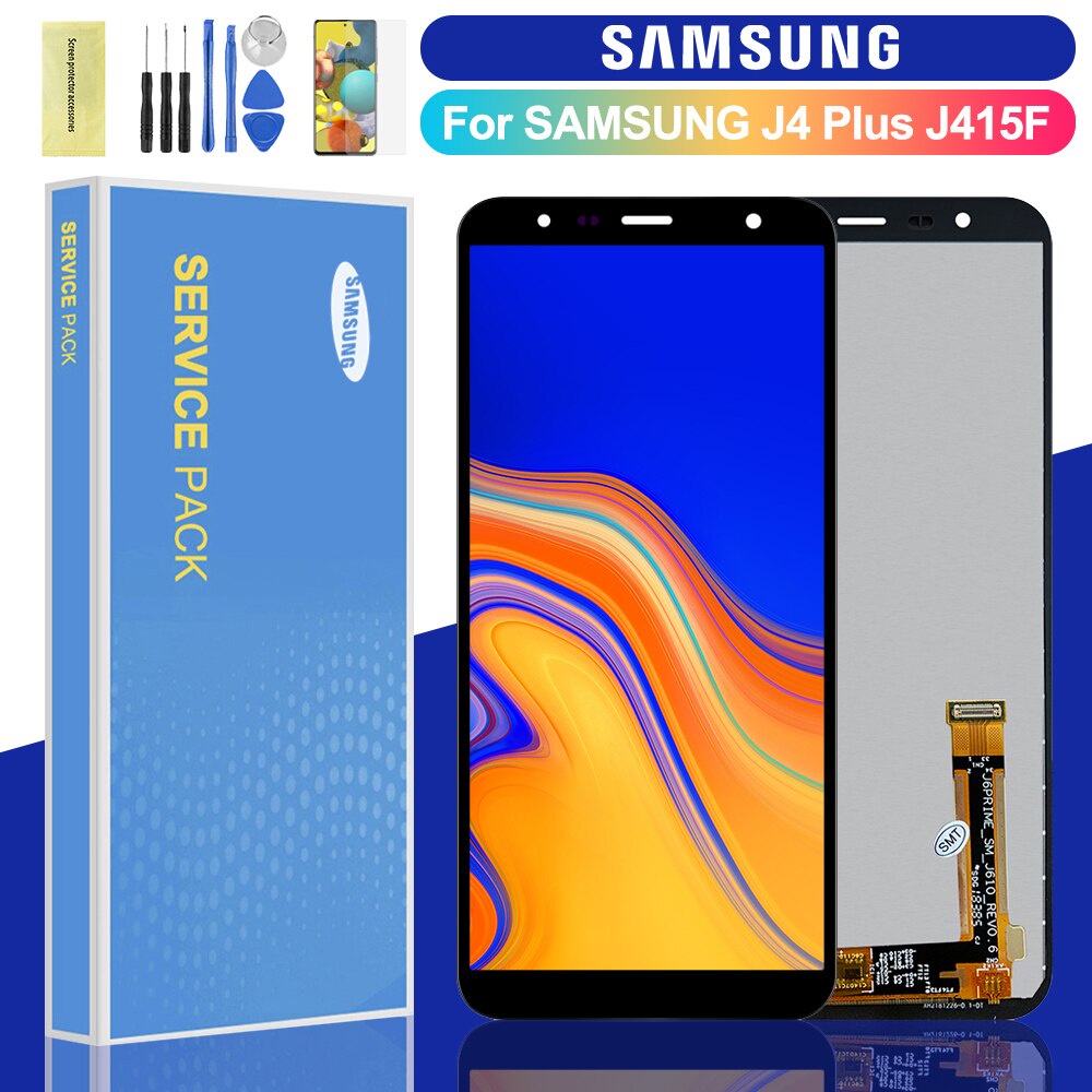 ของแท้ 6.0''หน้าจอแสดงผล LCD แบบเปลี่ยน สําหรับ Samsung Galaxy J4+ 2018 J4 plus J415 J415F
