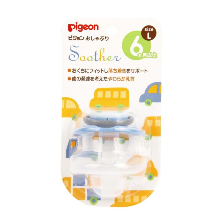 Pigeon พีเจ้น จุกนมหลอก จุกหลอก Size L คละลาย จำนวน 1 ชิ้น 00152