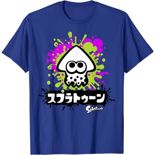 เสื้อยืดแขนสั้นผ้าฝ้าย 100% พิมพ์ลายกราฟฟิค Nintendo Splatoon Inkling Text สําหรับผู้ชาย