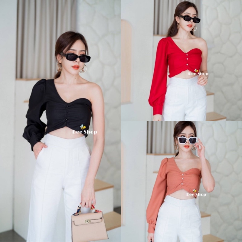 เสื้อครอปไหล่เดียว