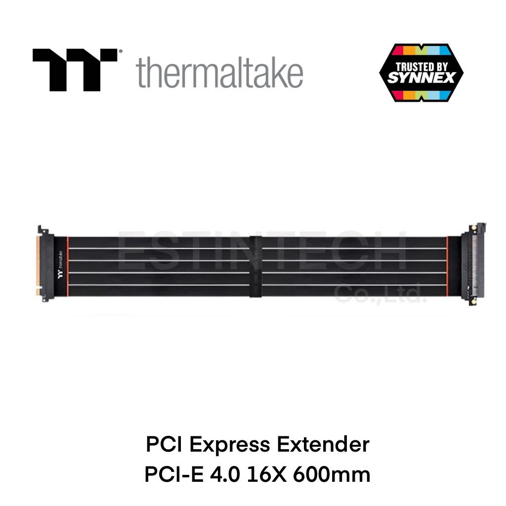 RISER CABLE (สายพีซีไอ) THERMALTAKE TT PREMIUM PCI-E 4.0 16X EXTENDER 600MM ของใหม่ประกัน 1 ปี