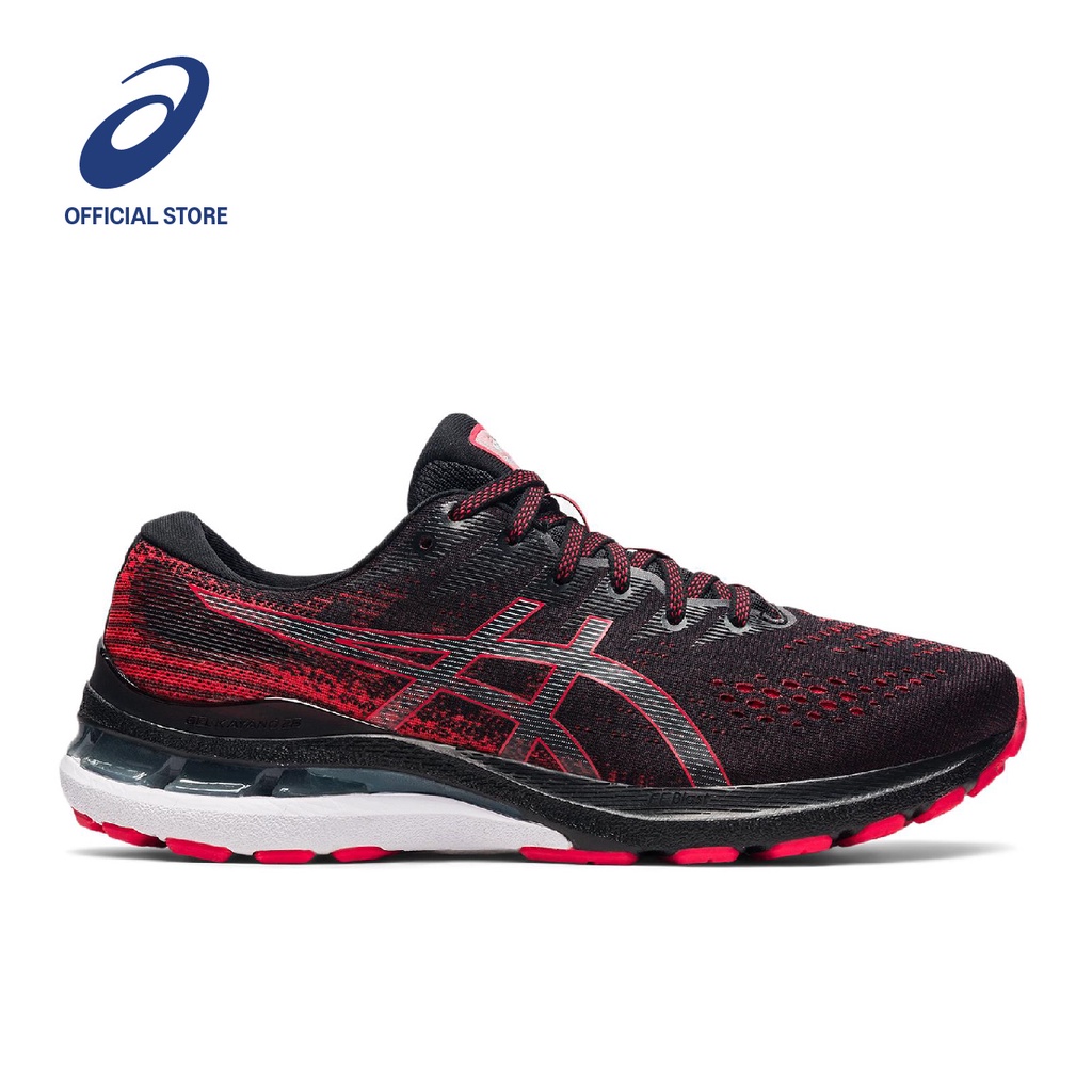 ASICS :  GEL-KAYANO 28 MEN RUNNING หน้ากว้างพิเศษ 4E  ผู้ชาย รองเท้าวิ่ง ของแท้ BLACK/ELECTRIC RED