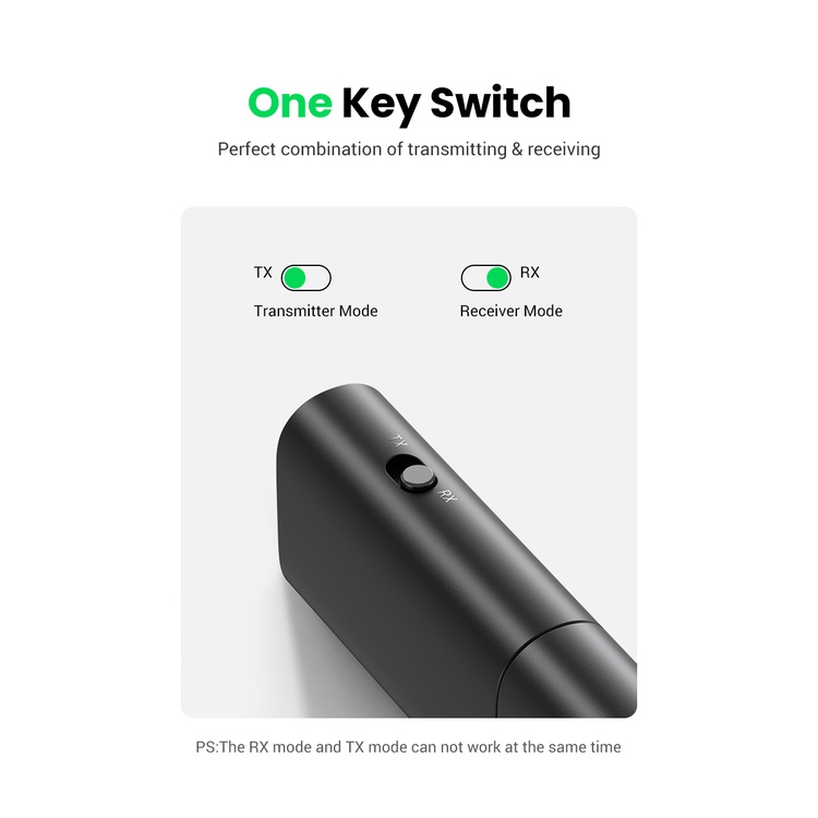 UGREEN ตัวรับสัญญาณ Bluetooth 2in1 transmitter และ receiver 5.1 บลูทูธรถยนต์ USB2.0 to AUX 3.5mm - รูปที่ 3