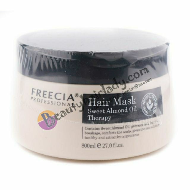 🍮Alfaparf Freecia hair mask  ทรีทเม้นท์  ฟรีเซีย แฮร์ มาส์ค สวีท อัลมอนด์ ออย เทอราพี 800 มล. บำรุงฟ