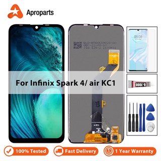 อะไหล่หน้าจอสัมผัสดิจิทัล LCD แบบเปลี่ยน สําหรับ Tecno Spark 4 Air KC6 KC1J