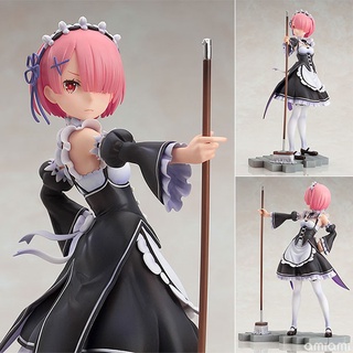 Figure ฟิกเกอร์ Model โมเดล Re Zero รีเซทชีวิต ฝ่าวิกฤตต่างโลก Ram แรม ชุดแม่บ้าน