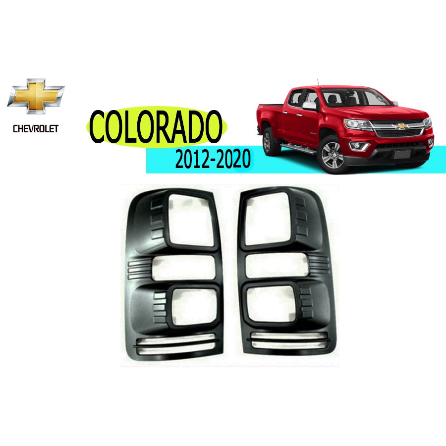 ครอบไฟท้าย Chevrolet Colorado 2012-2020 ดำด้าน