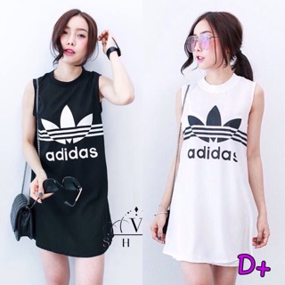 ราคา 290  บาท Vip : 260.-  MINI DRESS COLLECTION ADIDAS งานผ้ายืดสกูบ้าเนื้อดี ใส่สบาย สกรีนลาย adid