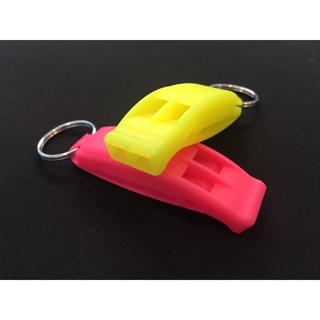 Deep Blue - SOS Whistle, Diver Safety whistle Stainless Steel Keyring นกหวีดเซฟตี้ สำหรับนักดำน้ำ ว่ายน้ำ