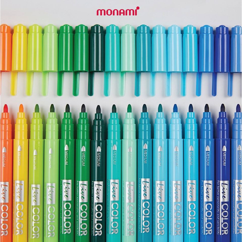 ปากกาสี 2หัว LiveColor โมนามิ ไลฟ์ คัลเลอร์ monami Live Color