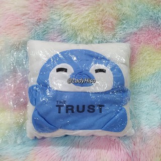 💟 ของพรีเมี่ยม The Trust 💟 หมอนหนุน หมอนเพนกวิน หมอน หมอนอิง เพนกวิน Penguin สีฟ้า น่ารัก น่ากอด ไว้หนุนนอน ไว้กอดเล่น