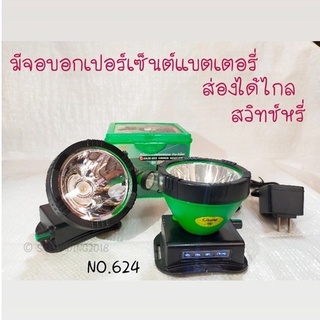 หัวไฟฉาย LED. 200w. ขนาดใหญ่ No.624 ตราช้าง