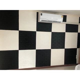 🔥ถูกสุดพร้อมส่งในไทย❗️ แผ่นใหญ่ 70*77cm. มีกาวในตัว สติ๊กเกอร์ติดผนัง 3D ตกแต่งห้อง Wallpaper 3D วอลเปเปอร์