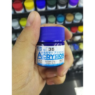 สีสูตรน้ำ Mr.Acrysion Color N35 COBALT BLUE (Gloss) 10ml