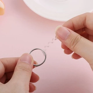 MELODYGOODS 1 PC/5 ชิ้น/10 ชิ้น/12 ชิ้นแหวนขนาด Adjuster เกลียวที่มองไม่เห็น Resizing เครื่องมือ