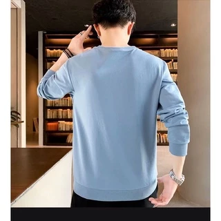 เสื้อแขนยาวกันหนาวทรงหลวม เสื้อสเวตเตอร์สไตล์เกาหลีสำหรับผู้ชาย แฟชั่น ผ้านุ่มเนื้อหนา ใส่สบาย