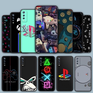 เคสโทรศัพท์มือถือซิลิโคน ลายโลโก้ PlayStation สําหรับ Vivo Y11 Y11S Y20i Y20S Y12 Y15 Y17 Y12 Y12s Y12a Y12d 17Z8I