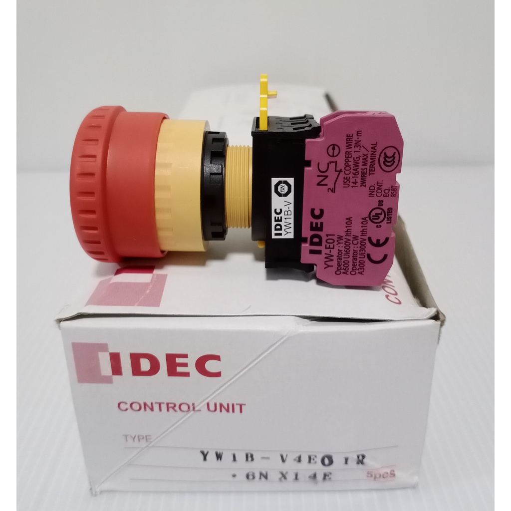 Emergency Stop Switch IDEC YW1B-V4E01R | Shopee Thailand