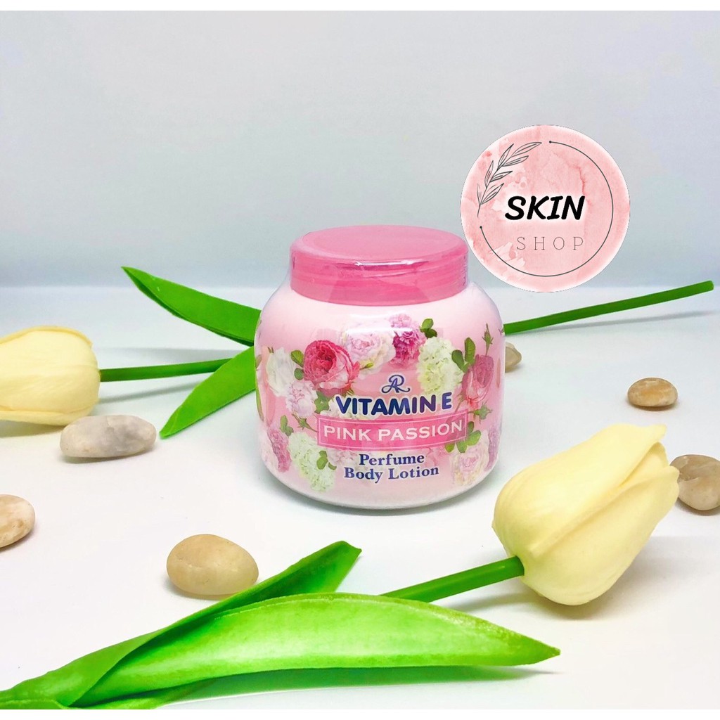โลชั่นน้ำหอม วิตามินอี AR Perfume Body Lotion Vitamin E Pink Passion (ชมพู) 200 g.