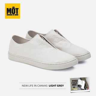 MOT รองเท้าผ้าใบผู้ชาย รุ่น New Life in Canvas Light Grey (MEN)