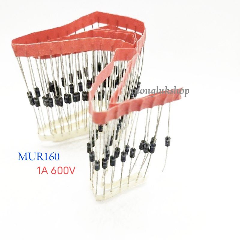 10ตัว 👉👉MUR160 อุลตร้าฟาสไดโอด (Ultra Fast Diode) ขนาด 1A 600V