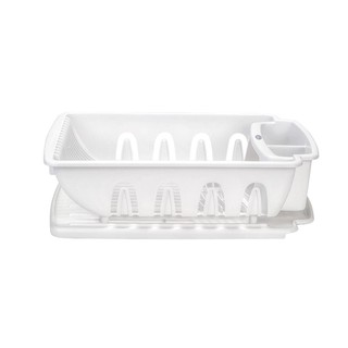 ชั้นคว่ำจานพลาสติกมีถาดรอง MICRON 5509 ชั้นวางของในครัว DISH DRAINER STAND UNIT PLASTIC MICRON 5509